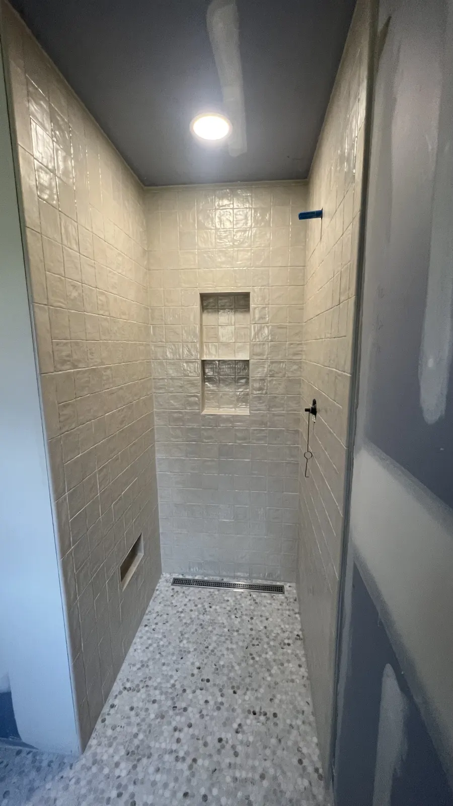 tile & niche work by Custom Renovations by Dave